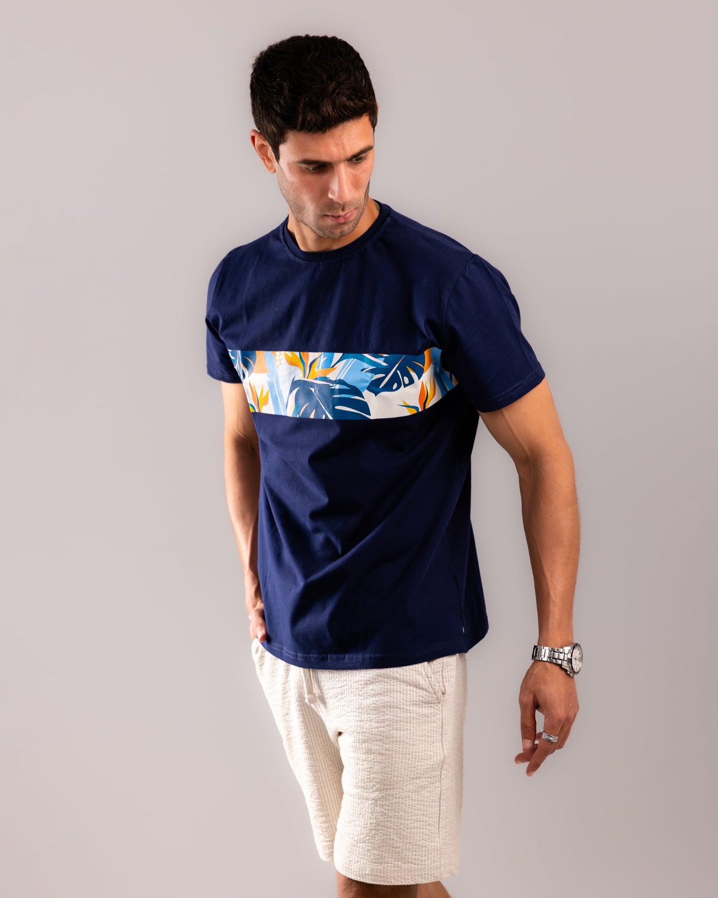 Coastal Echo T-shirt - Navy