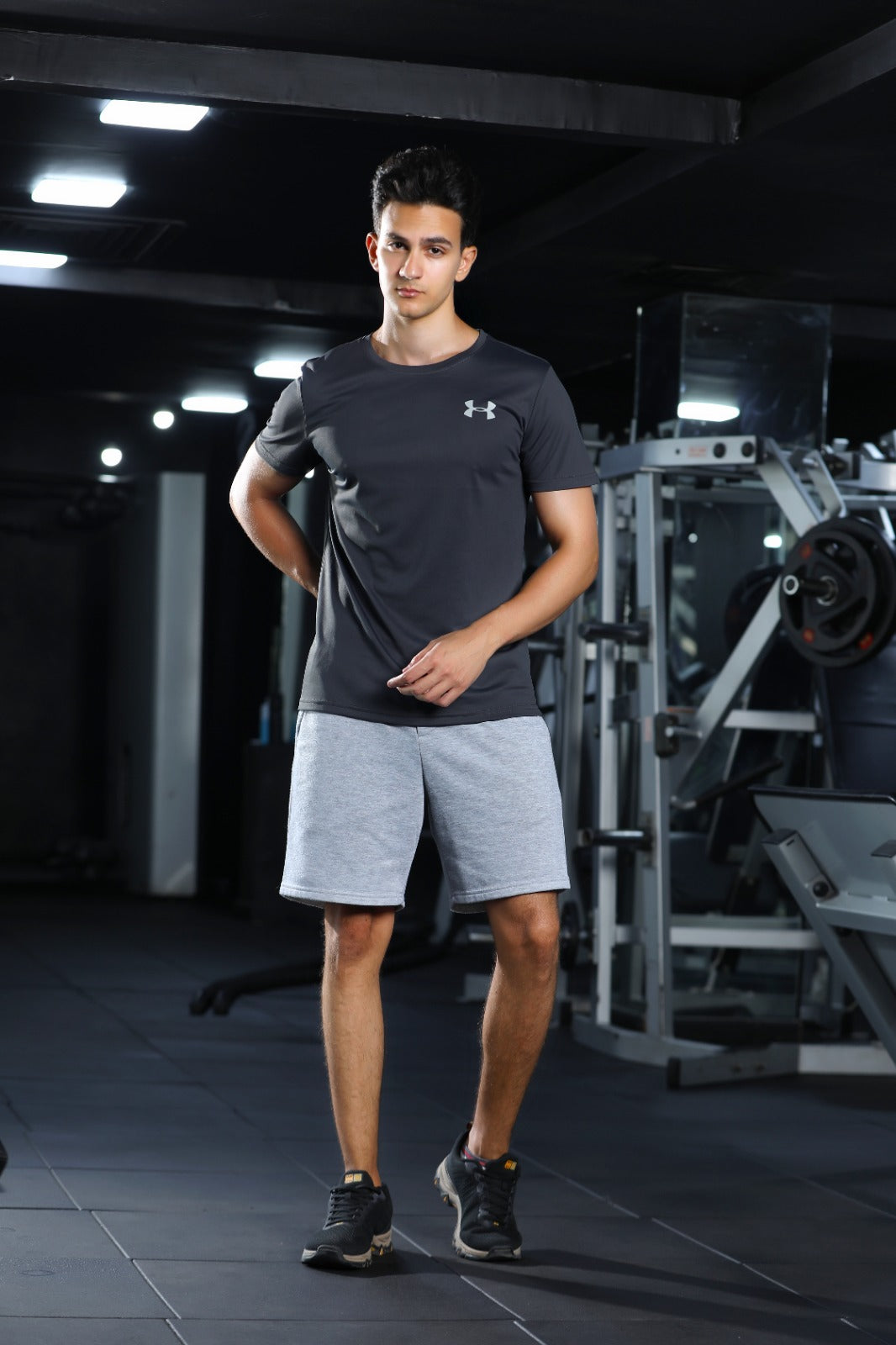 Men's Dark Grey Dual-Tone Set