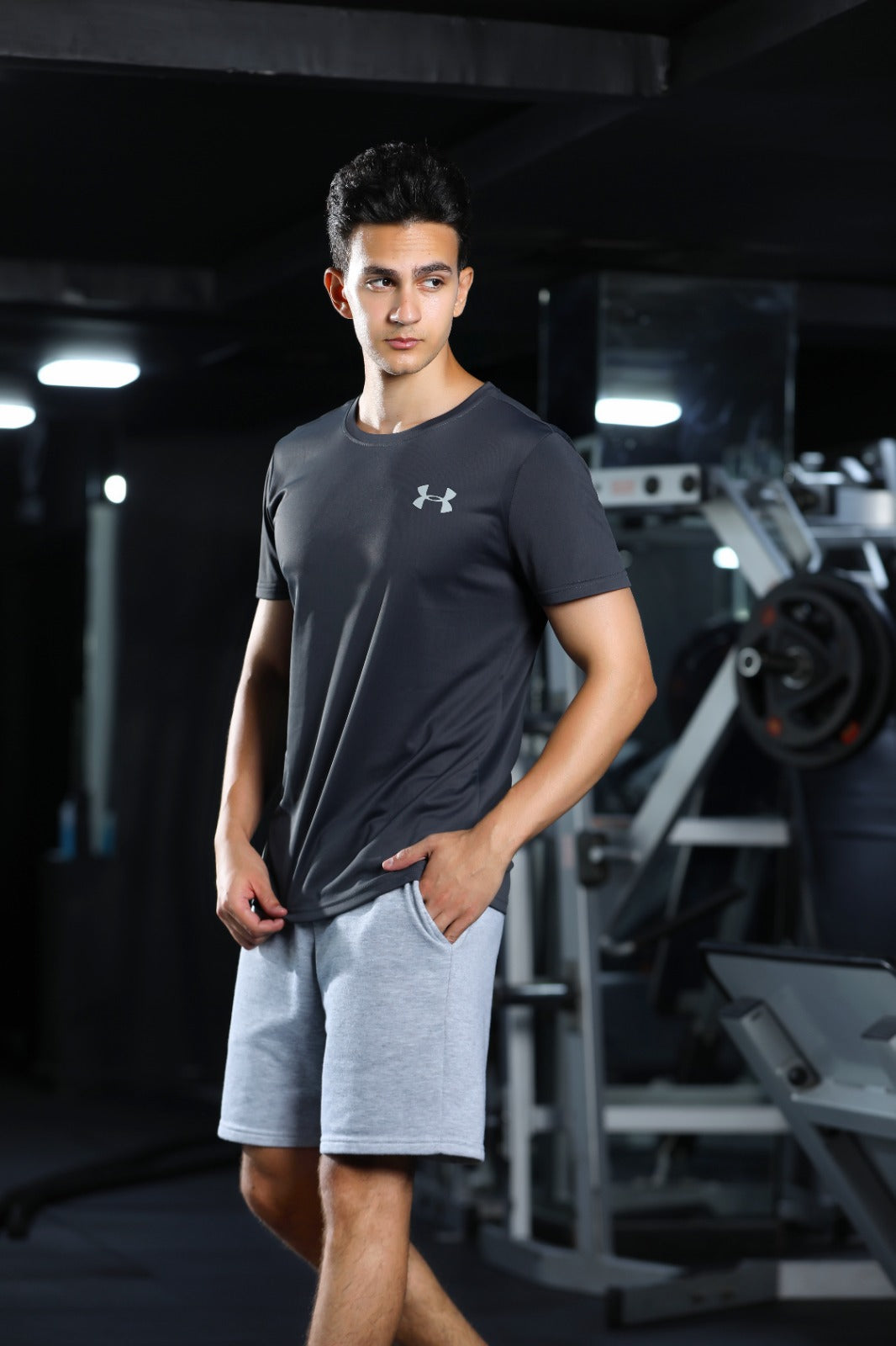 Men's Dark Grey Dual-Tone Set
