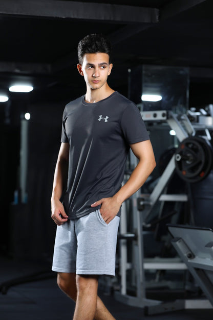 Men's Dark Grey Dual-Tone Set