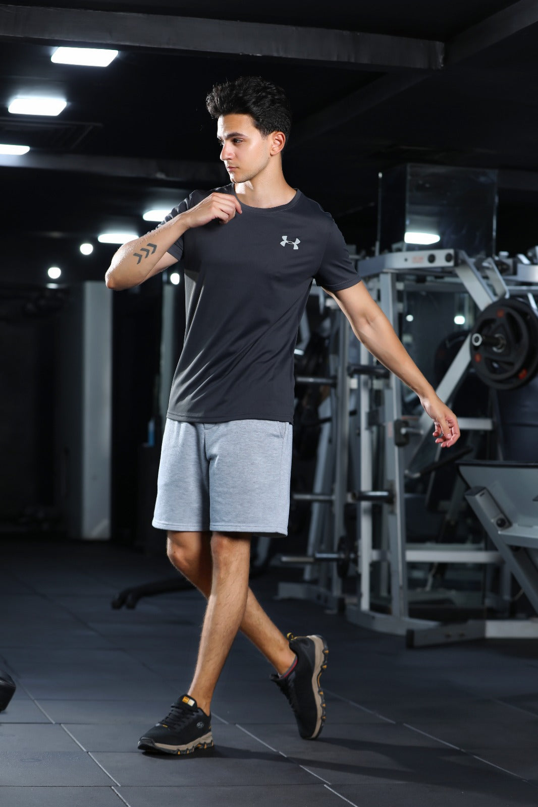 Men's Dark Grey Dual-Tone Set
