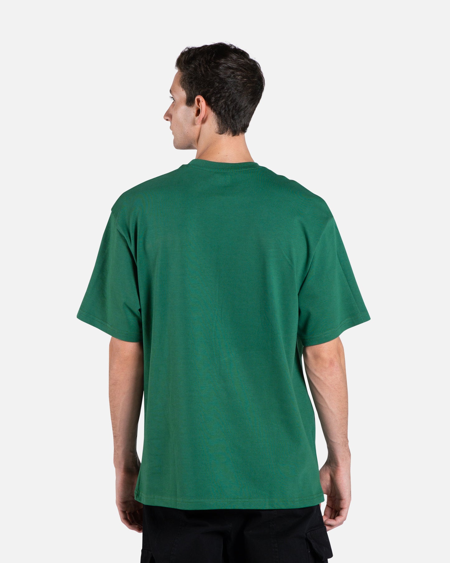 Men Green Cotton Oversized T-shirt