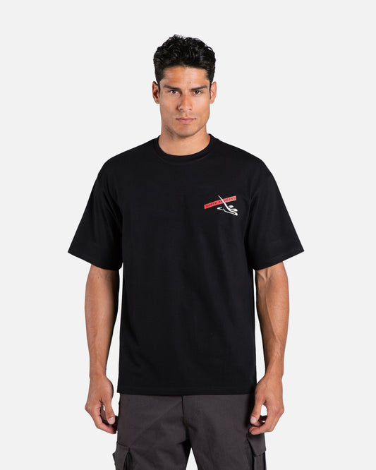 Brutal Gecko Icy Frost Black Graphic T-shirt For Men