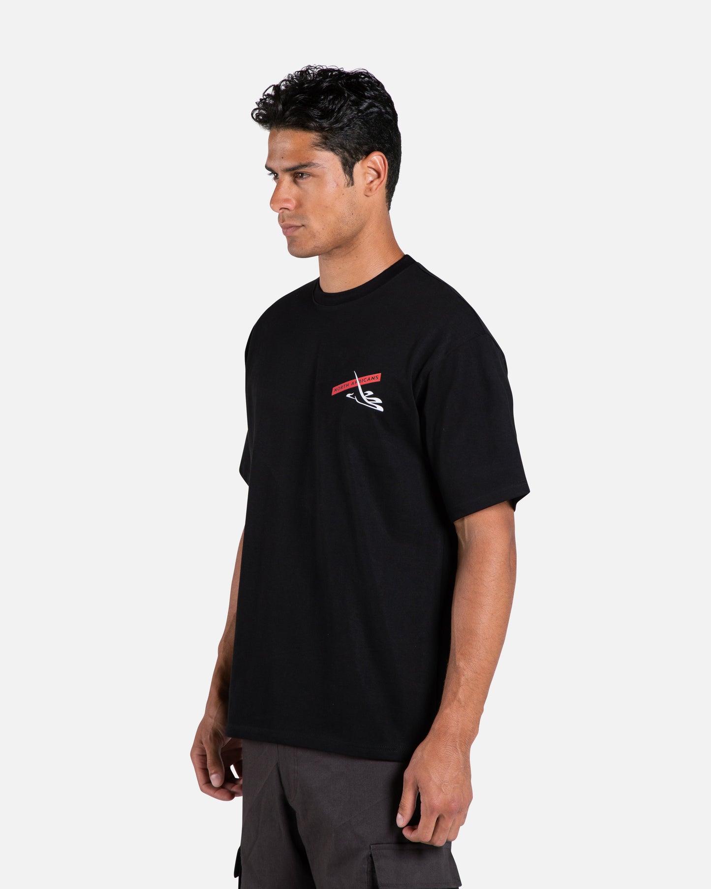 Brutal Gecko Icy Frost Black Graphic T-shirt For Men