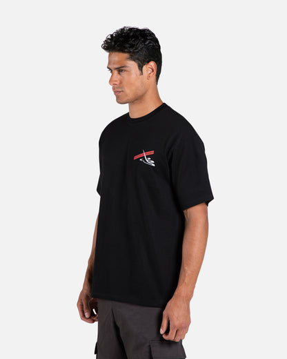 Brutal Gecko Icy Frost Black Graphic T-shirt For Men