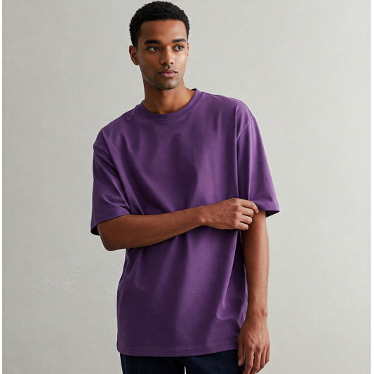 Purple Oversized Basic Tshirt
