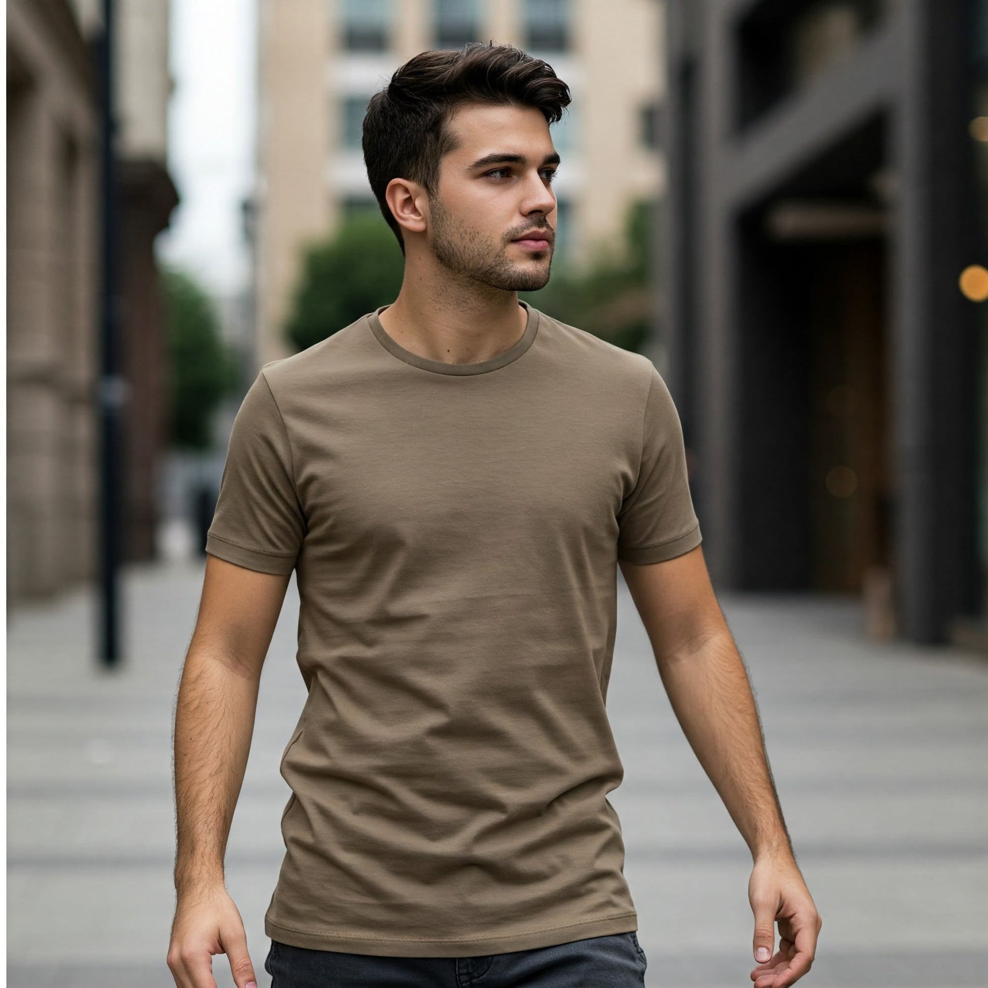 Cafe Regular Fit Basic Tshirt