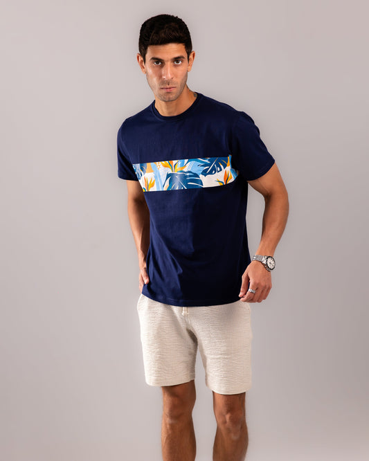 Coastal Echo T-shirt - Navy