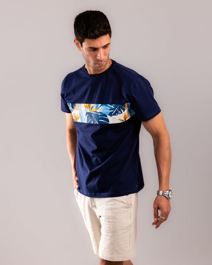 Coastal Echo T-shirt - Navy