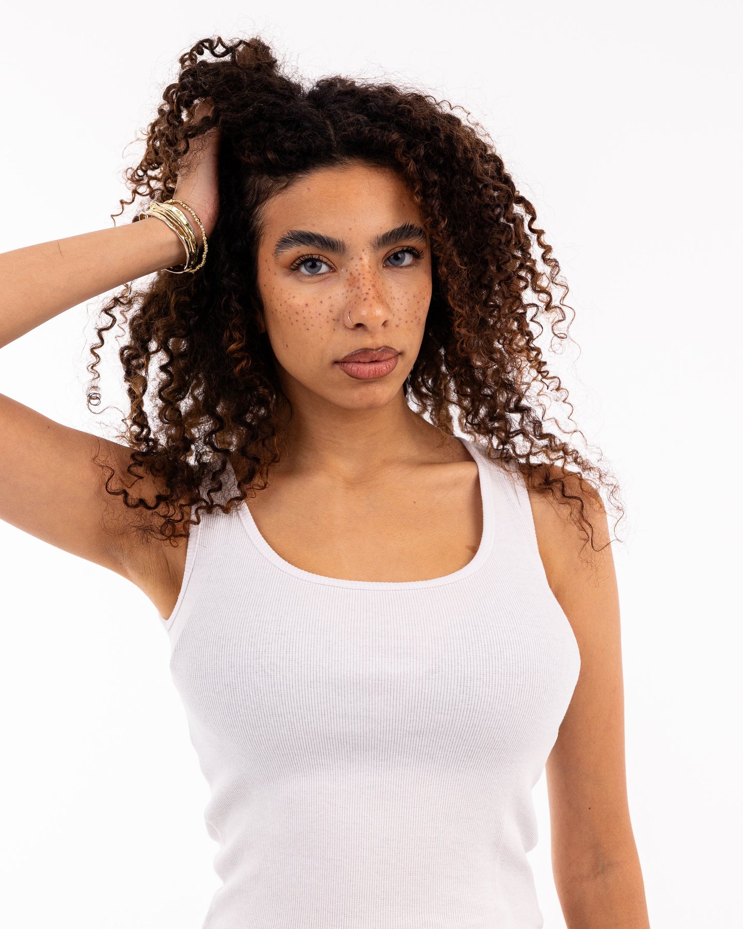 Sleeveless Ribbed Crop Top